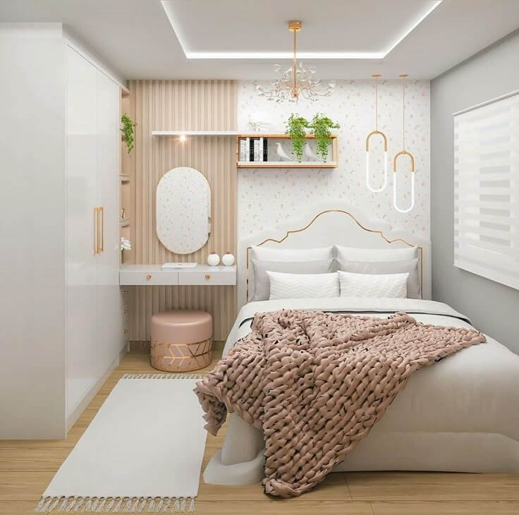 Tendência de decoração para o quarto